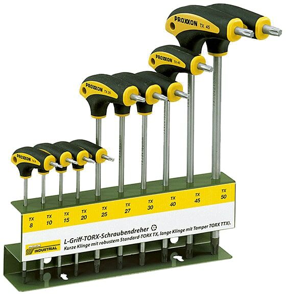 22 652 PROXXON T SAPLI TORX ALLEN ANAHTAR SETI