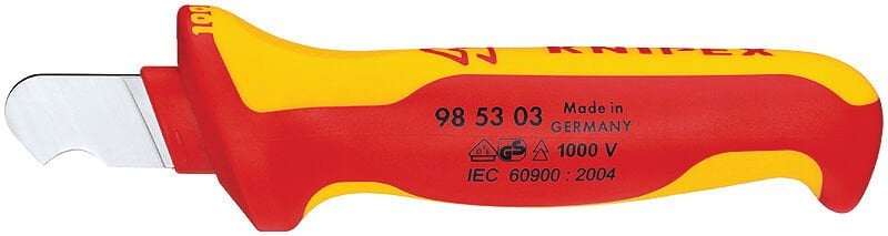 Knipex 985303 - Vde Kablo Sıyırma Bıçağı 155 Mm ile Ergonomik Çalışma