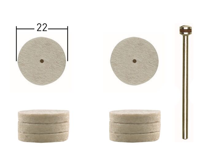 Proxxon 28798 - Hassas Polisaj Seti 10'lu - Metal Parlatma