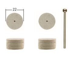 Proxxon 28798 - Hassas Polisaj Seti 10'lu - Metal Parlatma