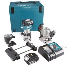 Makita DRT50RTJX9 - 18v Akülü Freze Seti - Drt50rtjx9