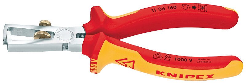 Knipex 1106160 - Vde Kablo Siyirma Pensesi̇ 160 Mm