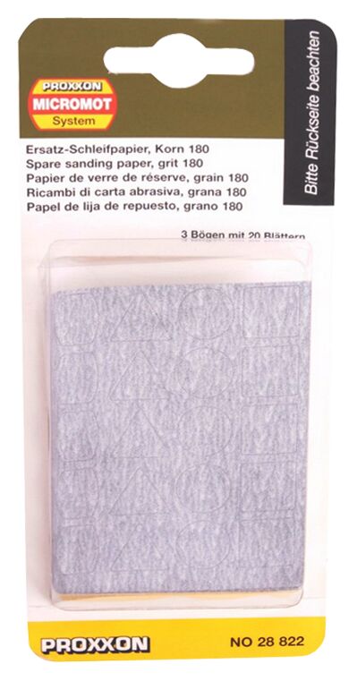 Proxxon 28822 - Kalem Zımpara 180 Kum Silikon Karbür Seti