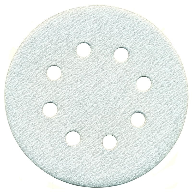 ALÜMİNYUM OKSİT CIRTLI 8 DELİKLİ DİSK ZIMPARA 125 mm 280 KUM