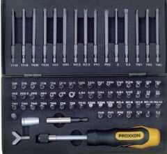Proxxon Endüstriyel 23107 - Proxxon 75 Parçalı Tornavida Bits Uç Takımı