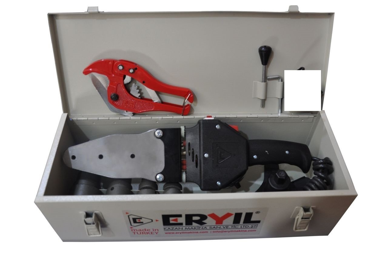 ERYIL KM-01 Plastik Boru Kaynak Makinası 1400 Watt çift rezistanslı/Metre hariçtir