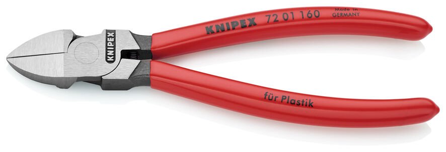 Knipex 7201160 - Plasti̇k Yan Keski̇ 160 Mm
