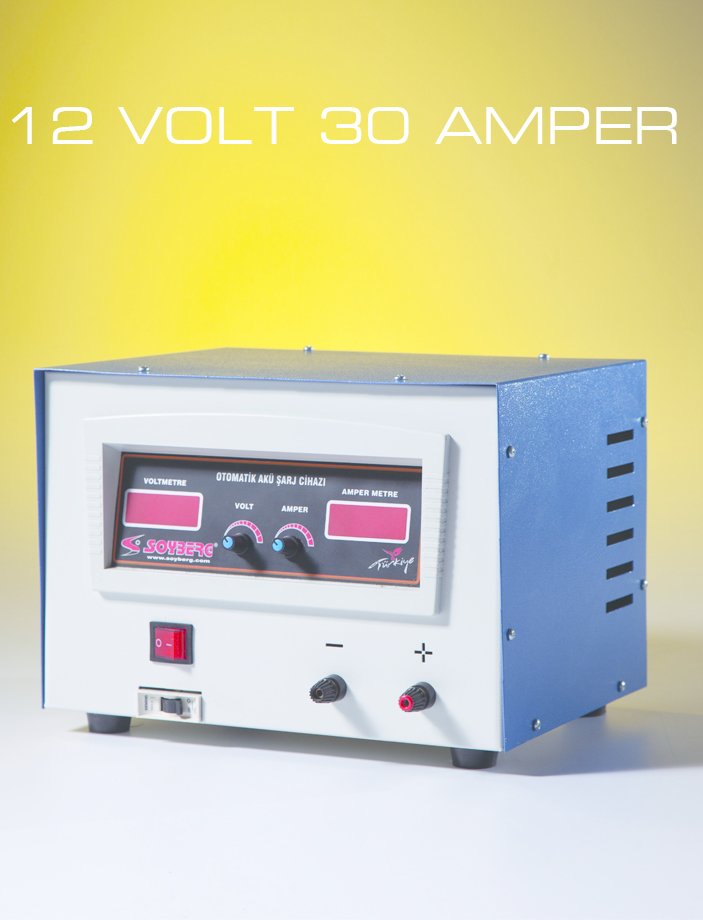 SOYBERG AKÜ ŞARJ CİHAZI 12 VOLT 30 AMPER OTOMATİK AKÜ ŞARJ CİHAZI