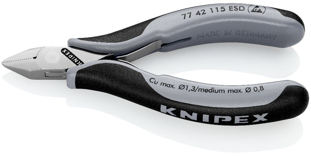 Knipex 77 42115ESD - Elektroni̇kçi̇ Yan Keski̇