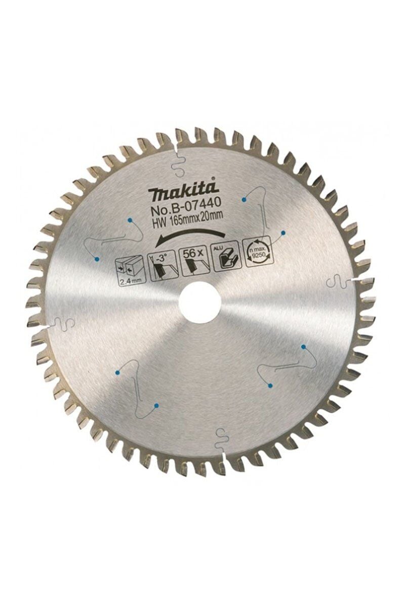 Makita B-07440 - Ahşap Daire Testere 165x56 Diş - Güçlü ve Dayanıklı