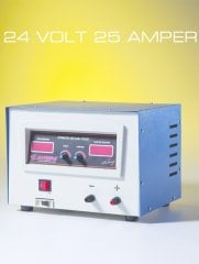 SOYBERG AKÜ ŞARJ CİHAZI 24 VOLT 25 AMPER OTOMATİK AKÜ ŞARJ CİHAZI