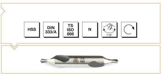 Makina Takım B00010010630 HSS DIN 333/A R Punta Matkabı 6.3 mm