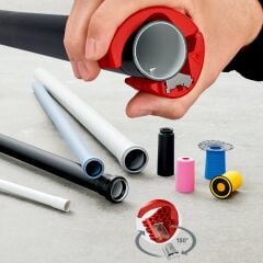 Knipex 90 22 10BK - Plastik Boru ve Sızdırmazlık Manşon Kesici