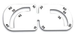 Bohle  /  Yuvarlak Köşe (Radius) Kesim Şablonu