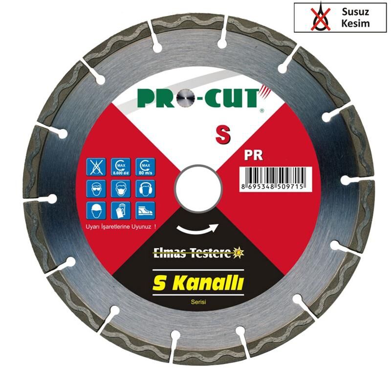 Procut PR50973 - S Kanallı Testere 230 S - Güçlü Kesim Performansı