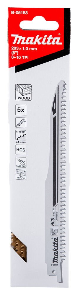 Makita B-05153 - Kılıç Testere Bıçağı 203 Mm - Hızlı ve Etkili Kesim