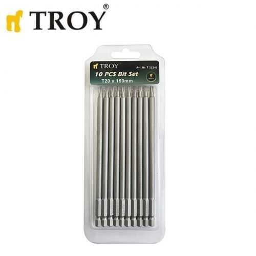 TROY 22243 Torx Bits Uç Seti (T20x150mm 10 Adet)