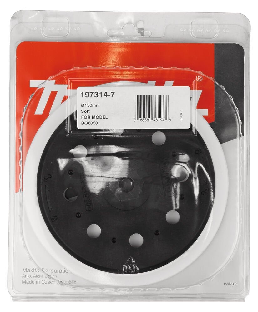 Makita 197314-7 - Lastik Taban - Orta 150 Mm, Yüksek Performans