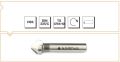 Makina Takım B00313122050 3 Ağızlı Silindirik Saplı Havşa Freze 20.5 mm - 90º