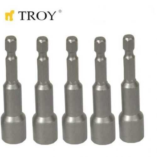 TROY 22291 Bits Uç Girişli Lokma Seti (8x65mm, 5 Adet)