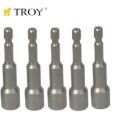 TROY 22291 Bits Uç Girişli Lokma Seti (8x65mm, 5 Adet)