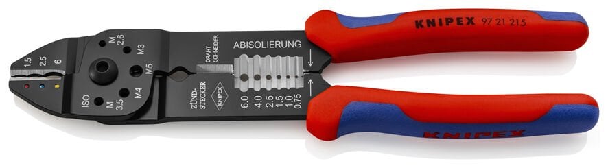 Knipex 9721215 - Papuç Sikma ve Kablo Siyirma Pensi̇ 215 Mm