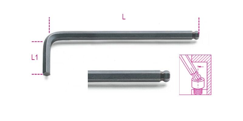 Beta - Topuz Başlı Allen Anahtarı 96bp 3