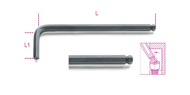 Beta - Topuz Başlı Allen Anahtarı 96bp 10