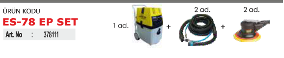 Arısto Power ES-78 EP SET ÇİFTLİ  TOZ EMİŞ ÜNİTESİ