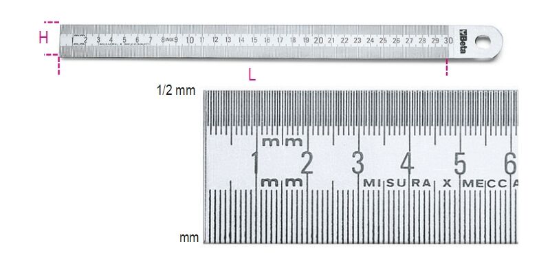 Beta - Çelik Cetvel 1683 300mm