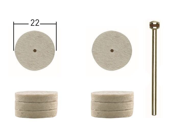 Proxxon 28798 - Hassas Polisaj Seti 10'lu - Metal Parlatma