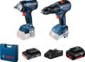 Bosch GDS 18V-400 + GSB 18V-50 Akülü Darbeli Somun Sıkma ve Darbeli Delme Vidalama Seti