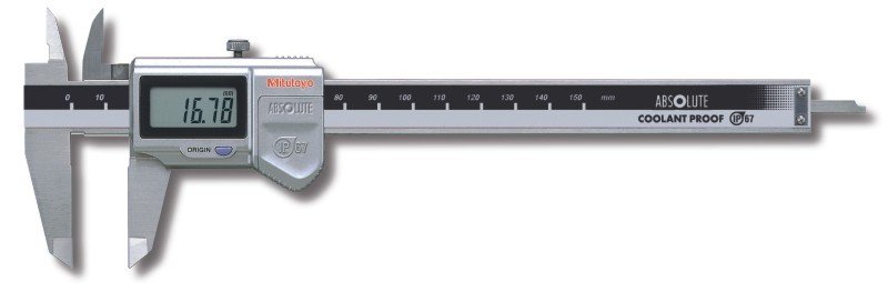 Mitutoyo 500-728-11/ IP 67 Koruma Prensibine Sahip ''ABSOLUTE'' Dijital Kumpas / 0-200