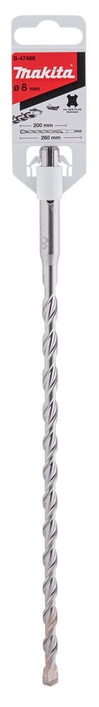 Makita B-47488 - V Plus Seri̇si̇ Sds Plus 2 Elmasli Uç 8x260 Mm
