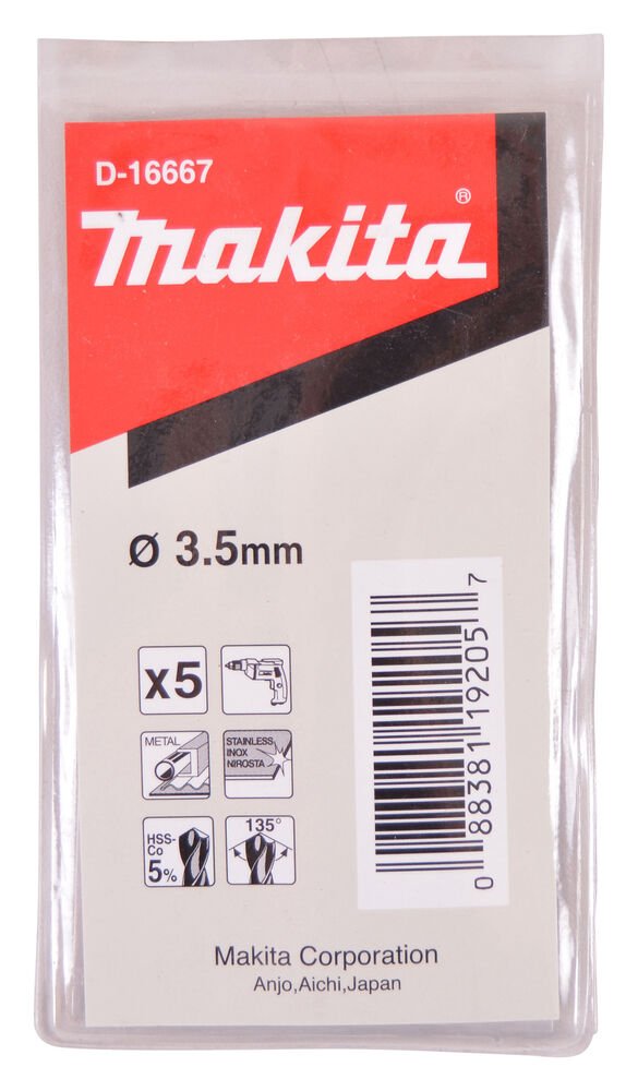 Makita D-16667 - Hss - Co Metal Delme Matkap Ucu 3.5x70 Mm