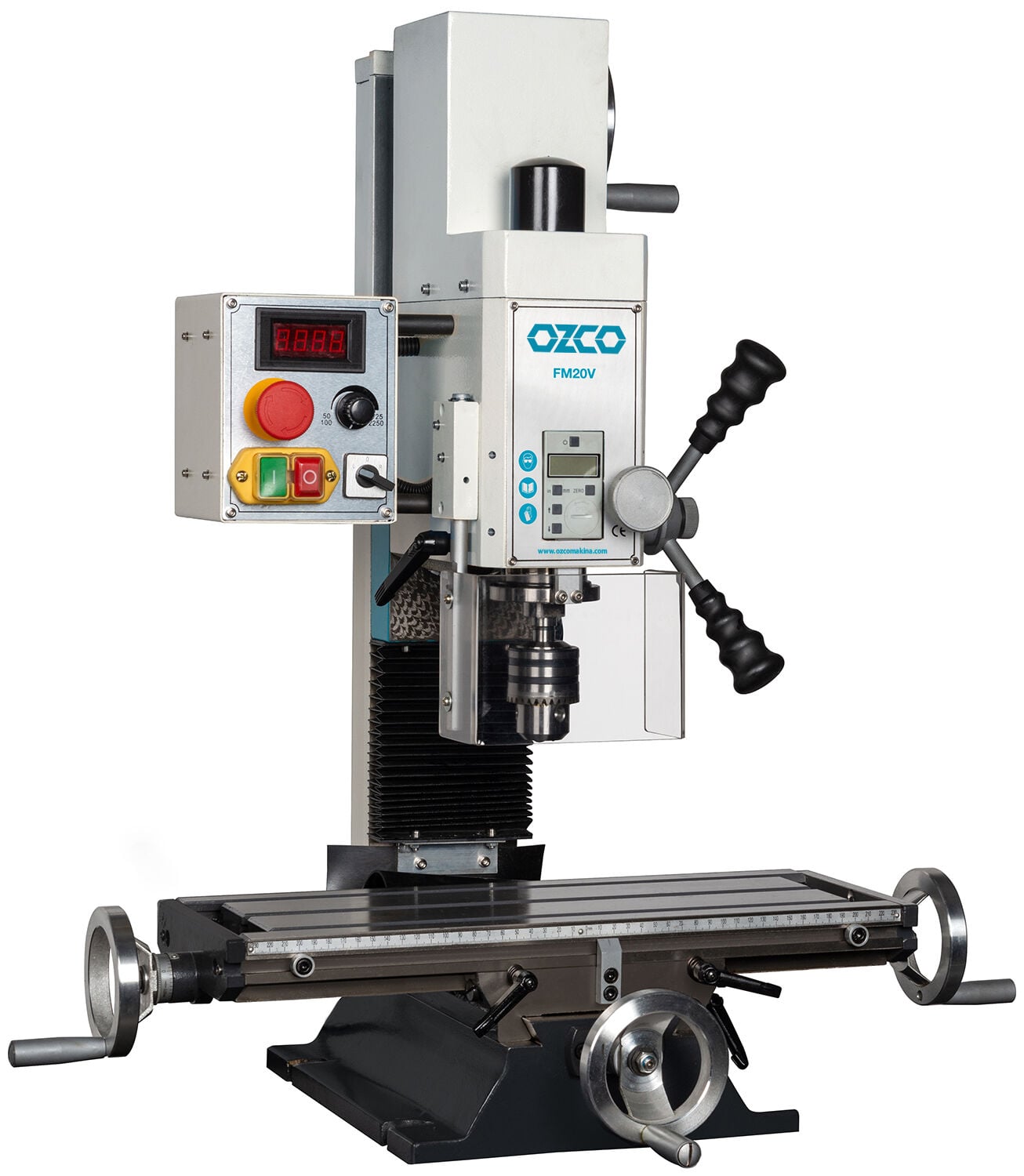 Ozco FM20V Masa Üstü Freze Tezgâhı