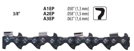CARLTON A1EP-100R 3/8 Adım Yuvarlak Zincir