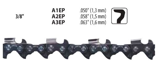 CARLTON A2EP-100R 3/8 Yuvarlak Zincir