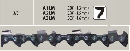 CARLTON A1LM-100R 3/8 Köşeli Zincir
