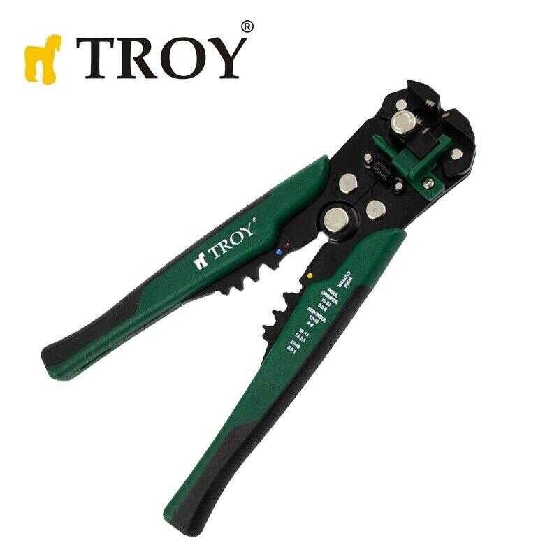 TROY 24015 Profesyonel Otomatik Kablo Sıyırma Pensesi, 9''
