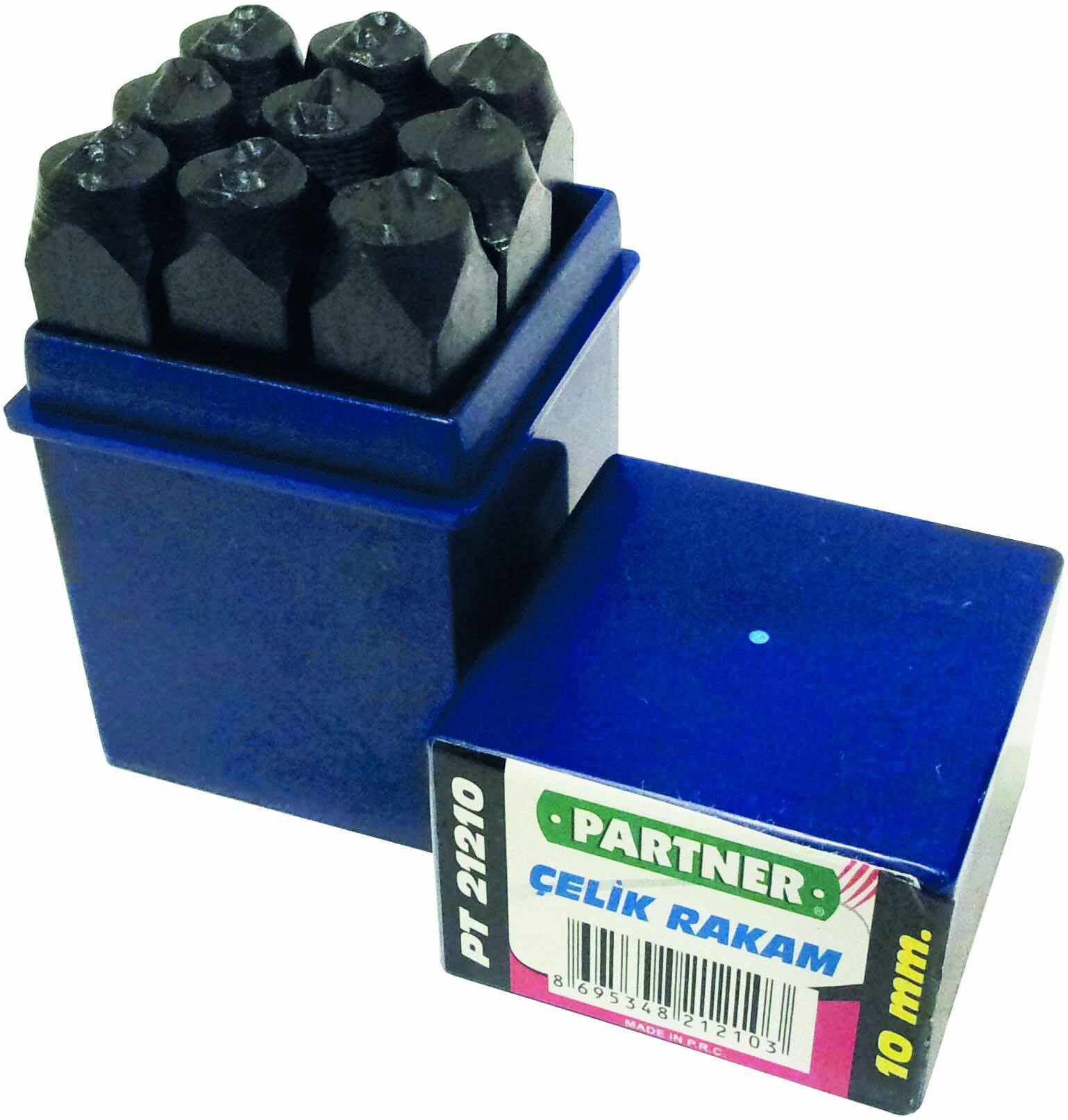 Partner PT21205 - Çelik Rakam 9 Parça 5 Mm - Dayanıklı ve Kullanışlı