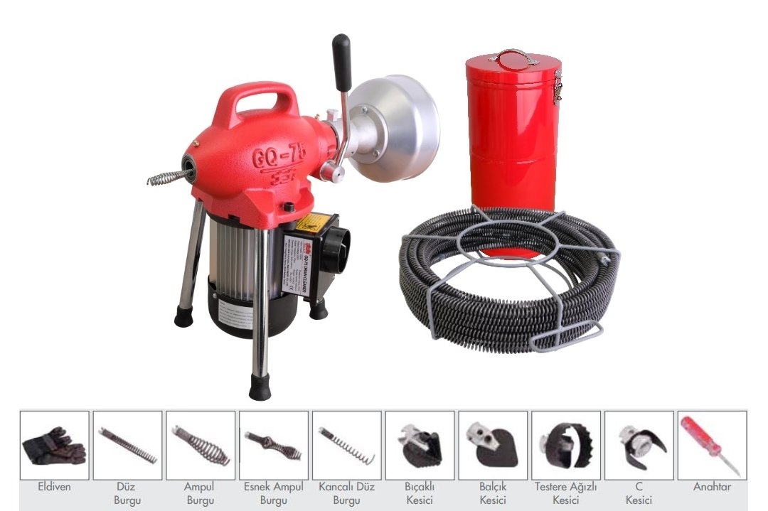 Dali DAGQ75 Motorlu Kanal Temizleme Açma Makinası