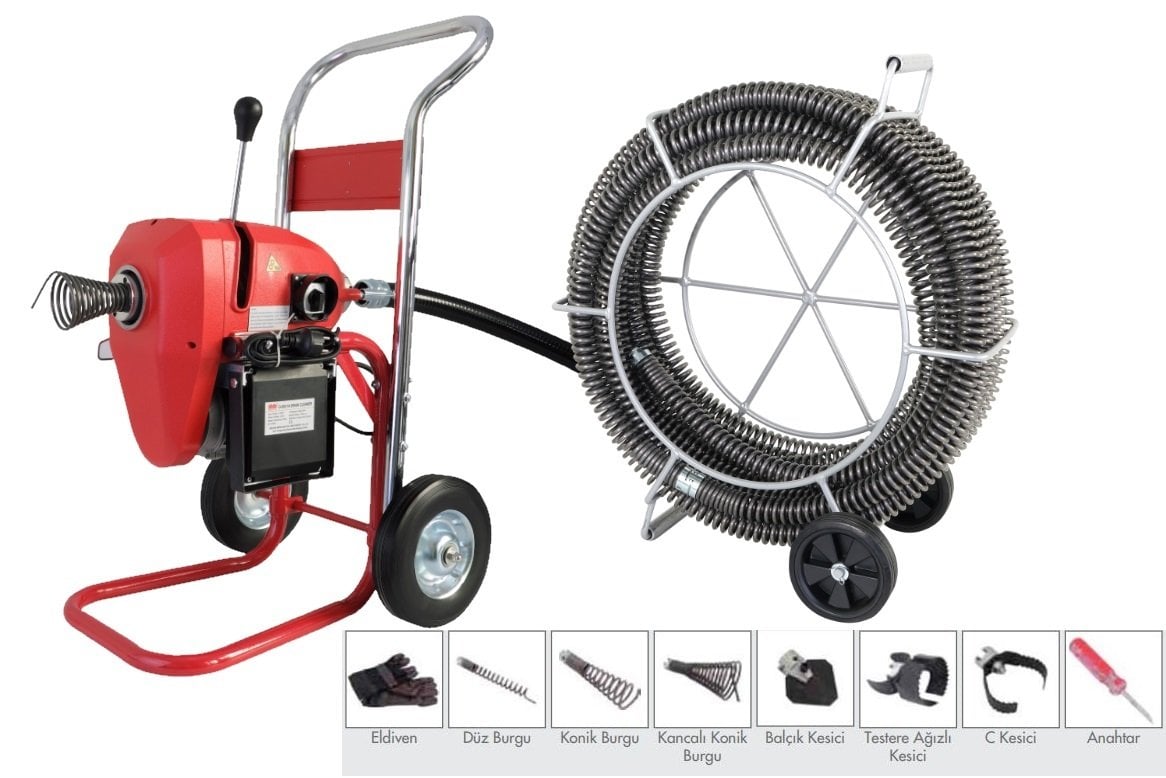 Dali DAD2001A Ağır Tip Motorlu Kanal Temizleme Makinası 50-200 mm