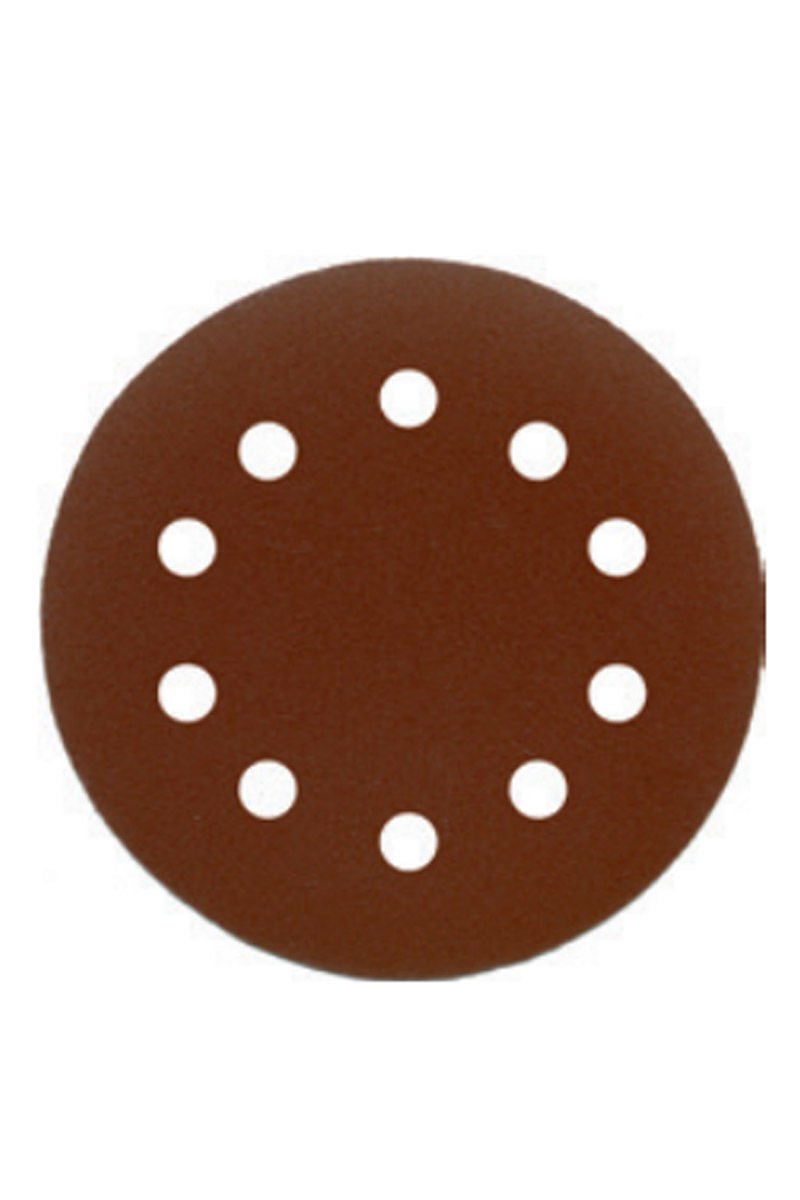 ALÜMİNYUM OKSİT CIRTLI 10 DELİKLİ DİSK ZIMPARA 225 mm 220 KUM