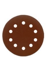 ALÜMİNYUM OKSİT CIRTLI 10 DELİKLİ DİSK ZIMPARA 225 mm 220 KUM