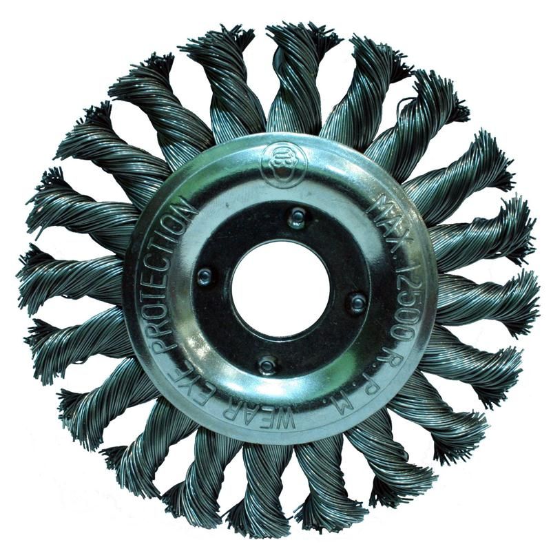 GRİ BURMA TELLİ DAİRE FIRÇA 150 mm