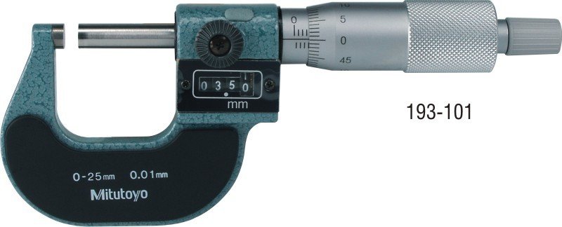 Mitutoyo 193-103 / Numaratörlü Dış Çap Mikrometreler / 50-75