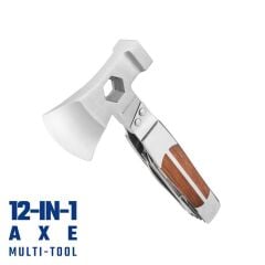 WORKPRO WP383001 12 IN 1 Çok Fonksiyonlu Profesyonel Mini Balta/Çekiç Alet Seti + Taşıma Kılıfı