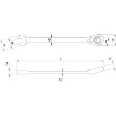 Beta - Cırcırlı Kombine Anahtar 142 13