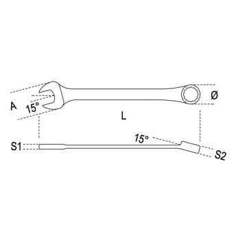 Beta - Cırcırlı Kombine Anahtar 142 24